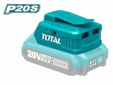 TUCLI2001 - "ТОТАL" USB зарядное устройство, для Li-Ion аккумуляторов 20V.