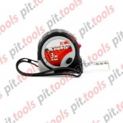 Рулетка Continuous fixation, 3 м х 16 мм, двухкомпонентный корпус, плавная фиксация (MATRIX)