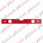 Уровень алюминиевый, 400 мм, 3 глазка, красный, линейка (MATRIX)