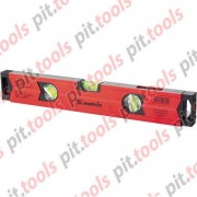 Уровень алюминиевый магнитный, 1000 мм, фрезерованный, 3 глазка (1 зеркальный), усиленный (MATRIX)