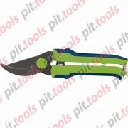 Секатор, 220 мм, пружина возвратная, оксид. покрытие, пласт. ручки (Горизонт) Россия (СИБРТЕХ)