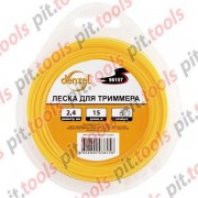 Леска для триммера треугольная, 1,6мм х 15м, блистер Россия (Denzel)